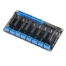 SSR Relé Modul 8 kanálů 5VDC Low Level