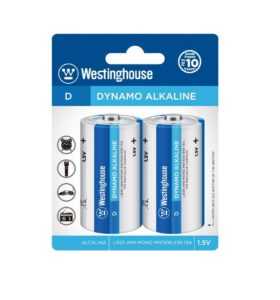 2ks Monočlánek D Baterie Alkalická Westinghouse D (LR20