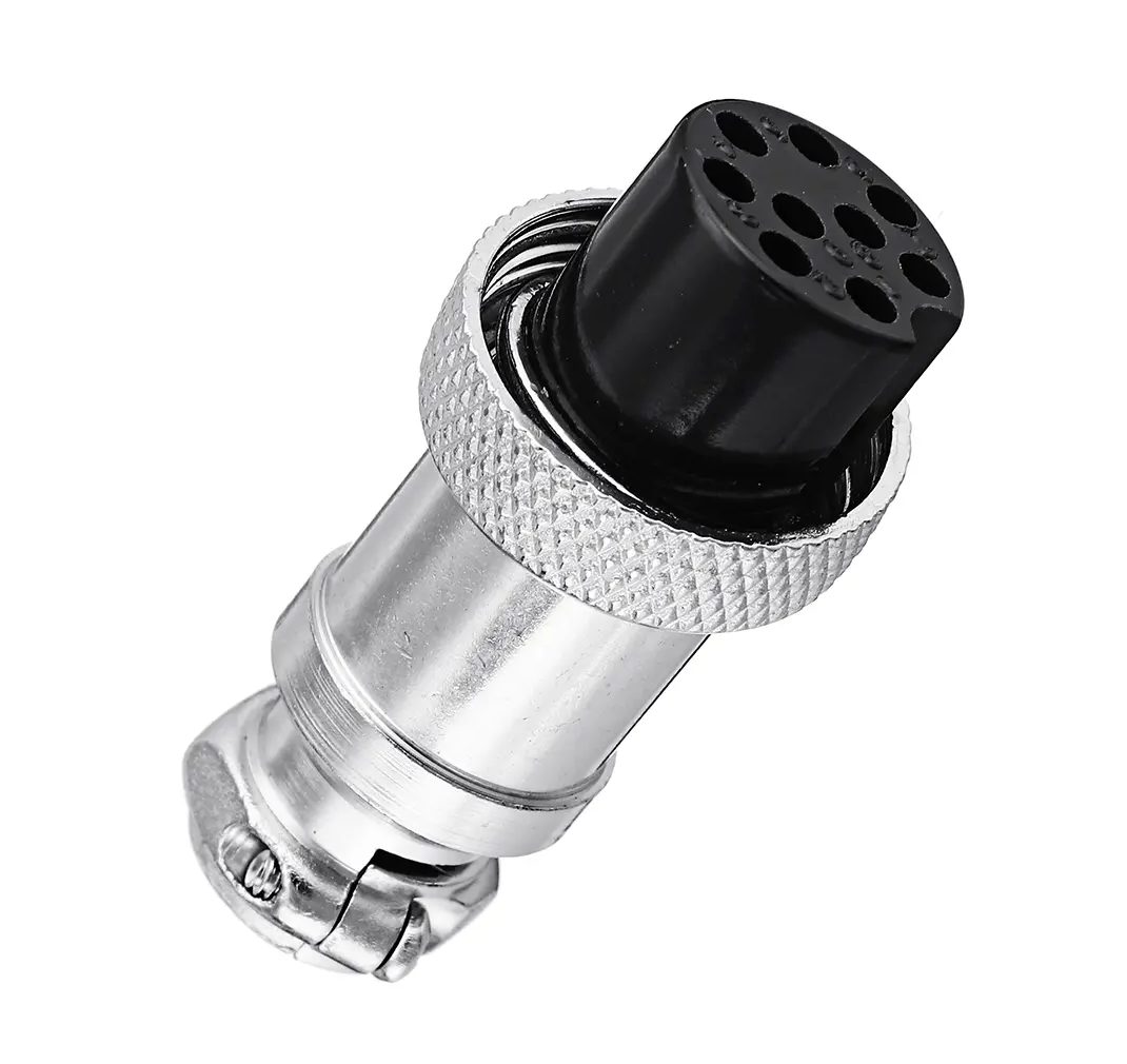 Konektor 16mm GX16 - 9 pinů - samice