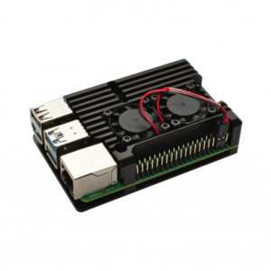 Chladicí sada s větráky pro Raspberry Pi 4B - černá