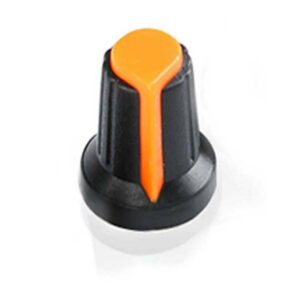 Knoflík na Potenciometr 6mm černooranžový