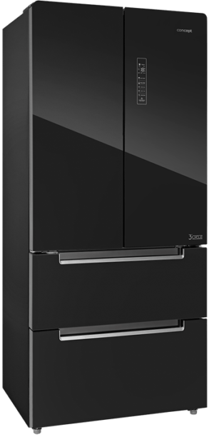 Concept Americká lednice LA6983bc BLACK