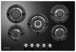 Concept Plynová varná deska PDV7575bc 75 cm BLACK