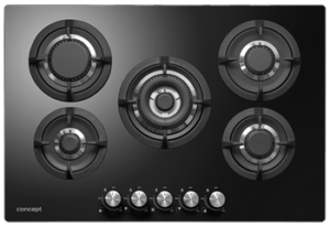 Concept Plynová varná deska PDV7575bc 75 cm BLACK