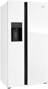 Concept Americká lednice s výrobníkem ledu LA7691wh WHITE