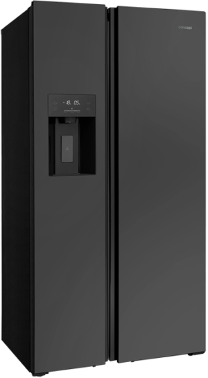 Concept Americká lednice s výrobníkem ledu LA7691ds TITANIA