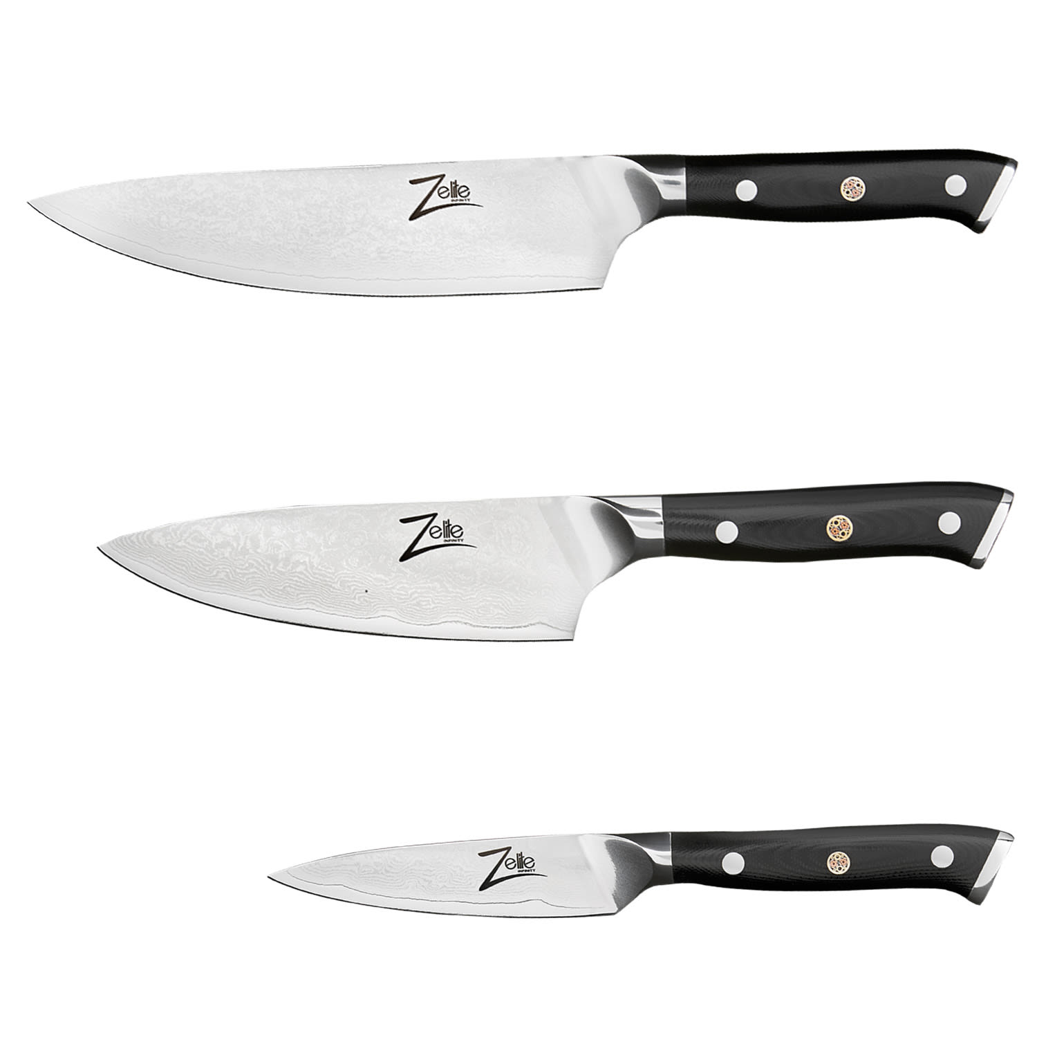 Zelite Infinity by Klarstein Sada nožů Alpha-Royal Japanese Series Set I 3 ks
